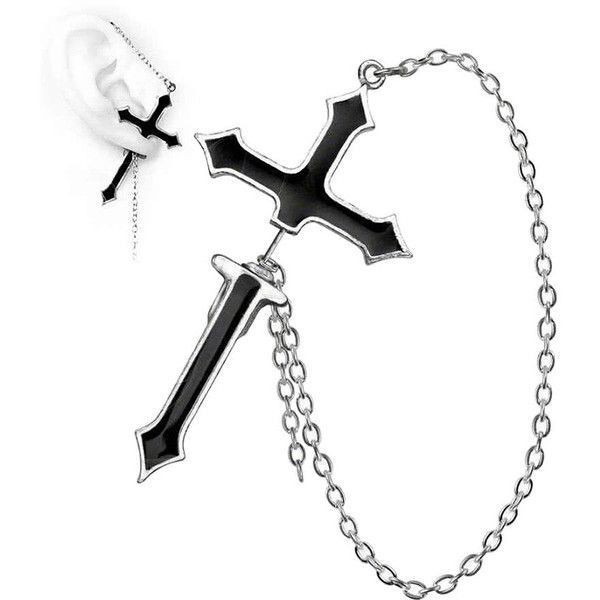 گوشواره صلیب مشکی